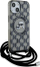 Mbrojtëse telefoni Karl Lagerfeld IML Monogram Crossbody K&amp;CH Heads, për iPhone 15, MagSafe, e zezë