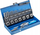Set për prerjen e fijeve Hogert Technik HT3B582, 32 copë, kuti metalike blu