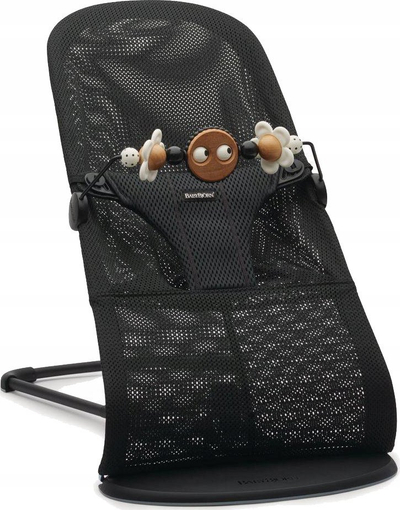 Lodër për shezlong BabyBjorn Googly Eyes, për beba, bardh e zi