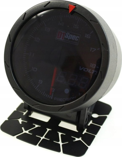 Matës voltazhi D1Spec Gauge, 60mm, dixhital, i zi