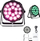Reflektor skenik LED LIGHT4ME Quatro Par, 18x10W RGBW, DMX, i zi