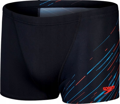 Rroba banje meshkujsh Speedo HyperBoom V-Cut Aquashort, Endurance+, të zeza blu