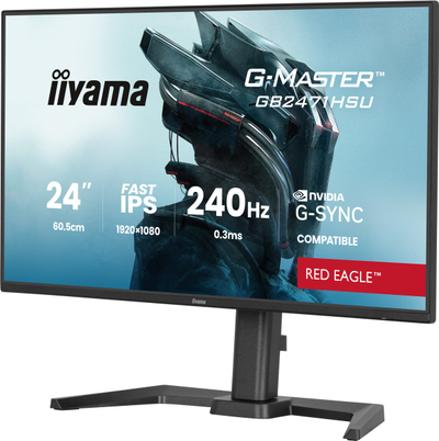 Monitor gaming Iiyama G-Master GB2471HSU-B1, 24", 240Hz, i zi