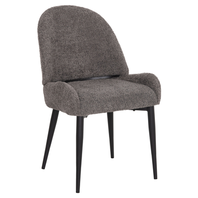 Karrige Sarky HM8585.11, material Bouclé, këmbë metalike, gri
