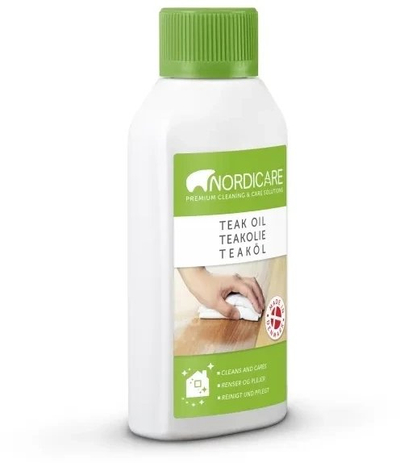 Vaj druri Nordicare Teak Oil, për dru tik, 1L, transparent