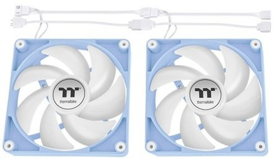 Ventilator PC Thermaltake CT140 ARGB Sync, 140mm, set 2 copë, blu Hydrangea
