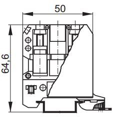 Konektor Room Threaded ZG-G35/TS35, i kaltër
