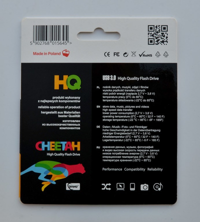 USB Imro Cheetah, 128GB, USB 3.0, светло сина
