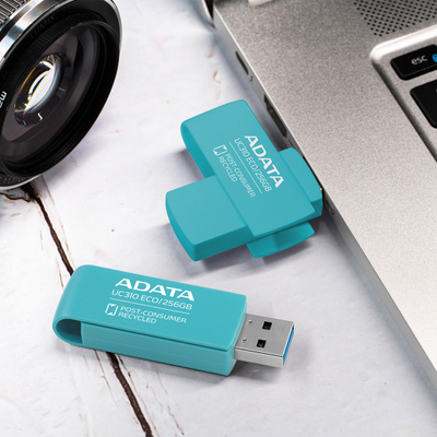 USB мемориско стикче ADATA UC310 ECO, 256GB, USB 3.2, зелено