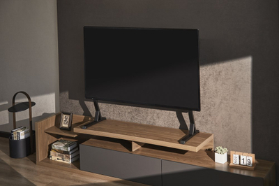 Stendë tavoline për TV Gembird, 45\"-90\", 60 kg, VESA 200x200, e zezë
