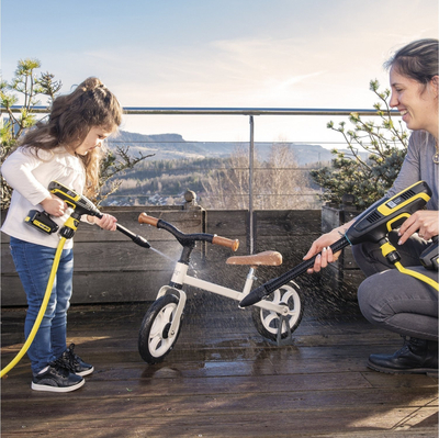 Lodër lavastresë me presion Smoby Karcher, për fëmijë 3-6 vjeç, e verdhë e zezë