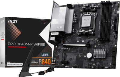 Pllakë amë MSI PRO B840M P WIFI6E, AMD B840, Socket AM5, Micro ATX
