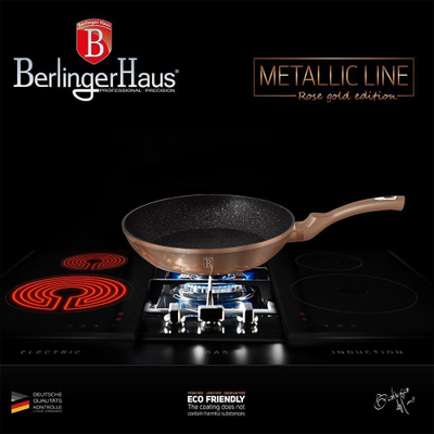 Tigan Berlinger Haus Rose Gold BH-1508, 20 cm, shtresë granit, rozë gold