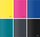 Fletore HerlitzPP Colors, 5 copë, 60 fletë A5, me vija, shumëngjyrëshe