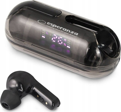Kufje pa tela Esperanza EH239K, Bluetooth 5.3, in ear, të zeza