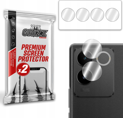 Xham kamere GrizzGlass HybridGlass, për Vivo iQOO Z7 Pro, set 2 copa, i tejdukshëm