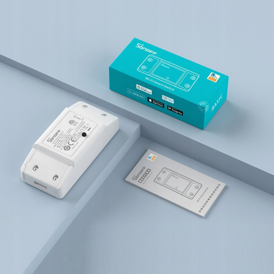 Ndërrues smart WiFi Sonoff Basic R2, 220V, 10A, i bardhë