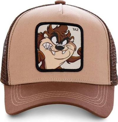 Kapelë bejsbolli Capslab Looney Tunes Taz CL-LOO-3-TAZ2, trucker, unisex, kafe