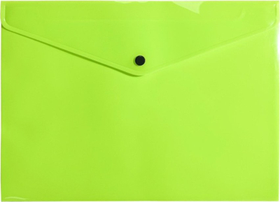 Пластична фасцикла Biurfol Folder Envelope, A4, PP, неон жолта