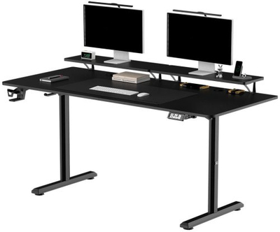 Tavolinë biurko Ultradesk Highlander XXL, e zezë