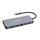 Hub USB C Verbatim CMH 14, 14 porta, 3 ekrane, gri