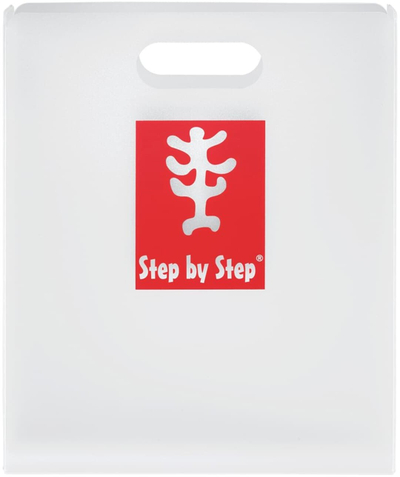 Folder për fletore Step by Step, A4, plastik, i bardhë