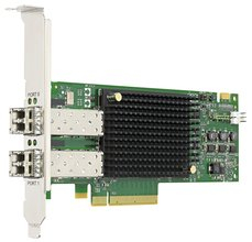 Kartë rrjeti me fibër Broadcom LPE32002-M2, 3200 Mbit/s, PCI Express, e zezë
