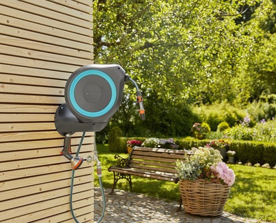 Kuti murale për zorren Gardena RollUp S, 15 m, gri