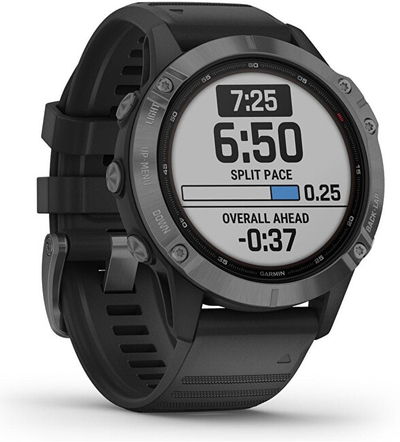 Orë e mençur GARMIN Fenix 6C PRO Solar 010-02410-92 (MAP/Music), e zezë