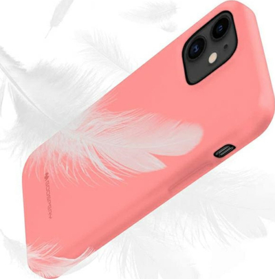 Mbrojtëse telefoni Mercury Soft Samsung Galaxy A05 A055, kapak TPU i butë, mat, rozë e çelët