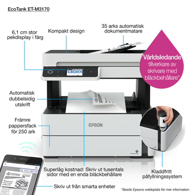 Bojë printeri Epson EcoTank, shishe BK, e zezë