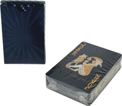Karta loje Adar Black Playing Cards, set standard, të zeza