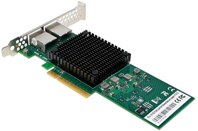 Kartë rrjeti Microconnect X710T2L, PCIe x8, gigabit, e gjelbër