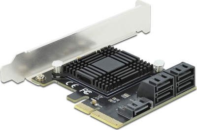 Kartë zgjeruese DeLOCK 90498, PCI Express, 5 porta SATA, e zezë