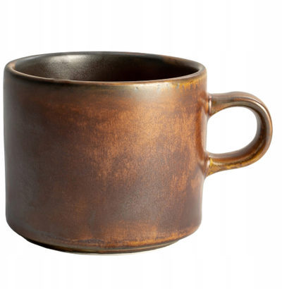 Set filxhanë kafeje Verlo Fire, 6x 200ml, porcelan, ngjyrë bakri