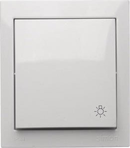Çelës ndriçimi Kontakt Simon Aquaclick Button Light, 10AX 250V, IP44, i bardhë