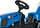 Traktor lodër Rolly Toys RollyKid Landini me pedale, me rimorkio, ngjyrë blu