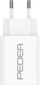 Karikues PEDEA Fast Charger Dual, 20W, USB A edhe USB C, i bardhë