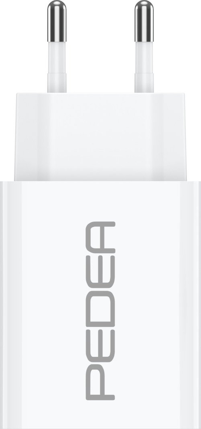 Karikues PEDEA Fast Charger Dual, 20W, USB A edhe USB C, i bardhë