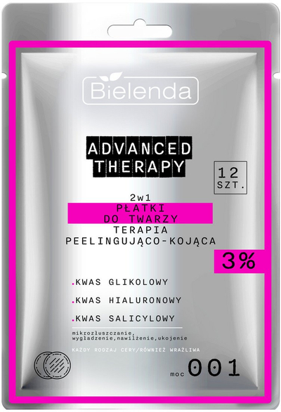 Disqe piling fytyre Bielenda Advanced Therapy 2in1, qetësuese, 12 copë