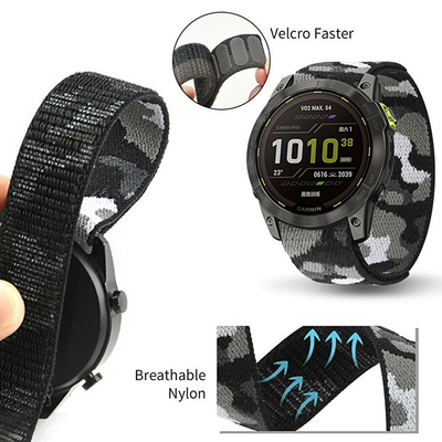 Rrip najloni 4wrist për orë dore Garmin, i zi