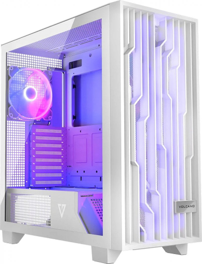 Куќиште за компјутер Modecom Perun Apex ARGB, бело, Midi Tower