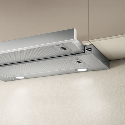 Kapak aspirimi i integrum Elica ELITE 26 IX A 60, 60 cm, tërheqës, gri