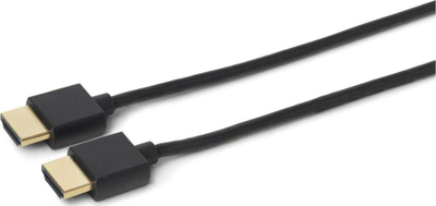 Kabllo HDMI Microconnect Slim, 4K 60Hz, 3m, e zezë