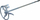 Mikser ndërtimi Awtools 1604, M14, 155 x 600mm, ngjyrë argjendtë