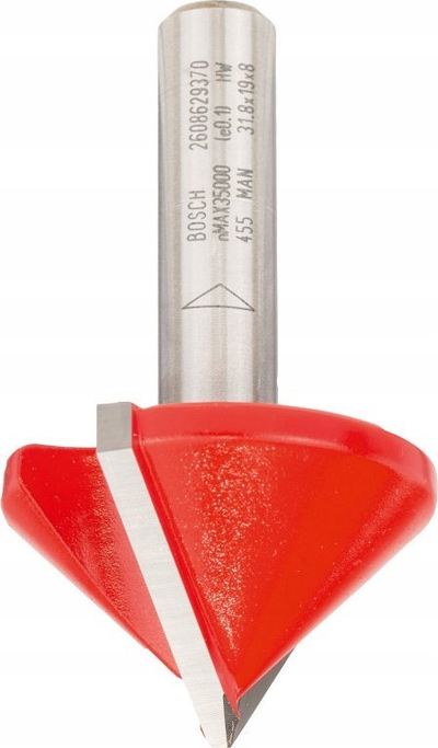 Freza Bosch 2608629370, për V-groove, bisht 8 mm