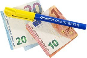 Stilolaps për kontroll kartëmonedhash Genie Quicktester, set me 5 copë