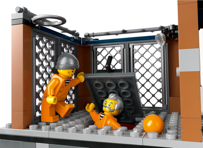 Lodra konstruktore LEGO City Police Prison Island 60419, set ndërtimi, mbi 7 vjeç, shumëngjyrëshe