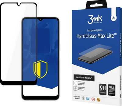 Xham mbrojtës 3MK HardGlass Max Lite, për Samsung Galaxy A22 5G, 0.3mm, i zi