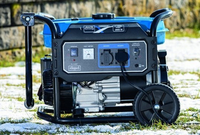 Gjenerator me benzinë Scheppach SG3200x, 2800W, 2x230V, blu me të zezë